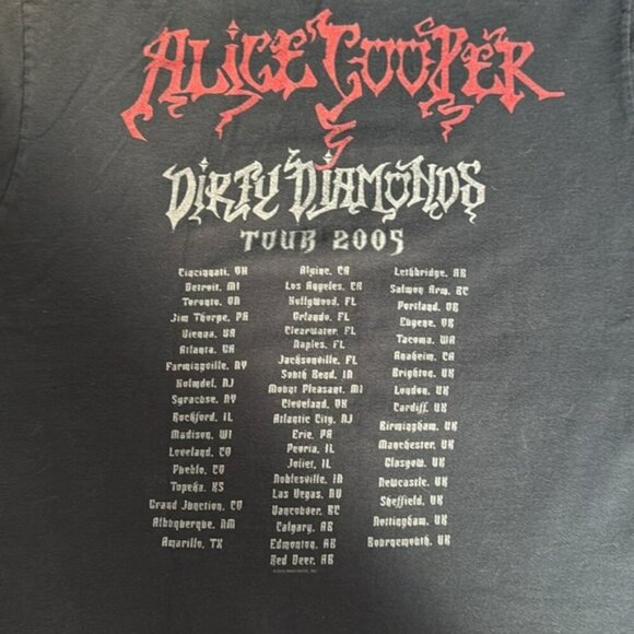 Alice Cooper Medium Black Dirty Minds Tour 2005 - Picture 9 of 9